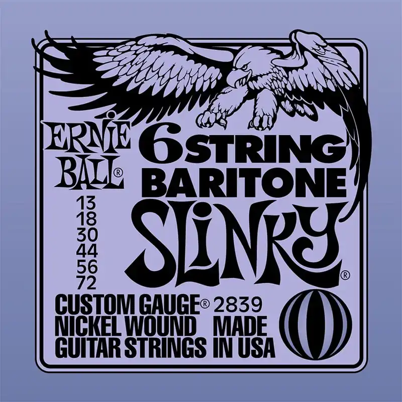 Wyjątkowa oferta ERNIE BALL EB 2839 SLINKY NICKEL ROUND WOUND BASS Struny do gitary barytonowej 13-72