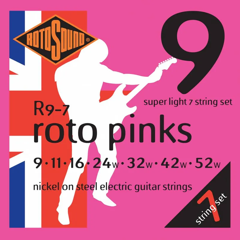 Tani ROTOSOUND R9-7 Struny do gitary elektrycznej 7 strunowej 9-52