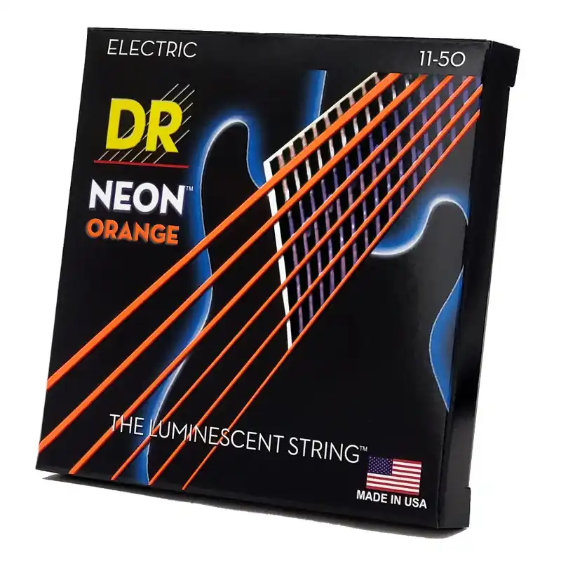 Wyprzedaż DR NOE11 NEON ORANGE - Struny do gitary elektrycznej 11-50