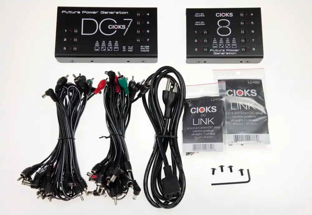 Dostępne od ręki Cioks Superpower Bundle DC7 + C8 - Zasilacz do efektów gitarowych + expander 8