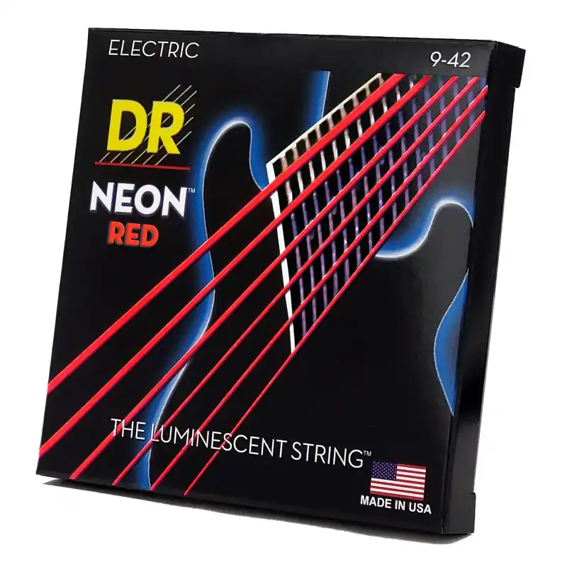 DR NRE9 NEON RED - Struny do gitary elektrycznej 9-42 Hit cenowy