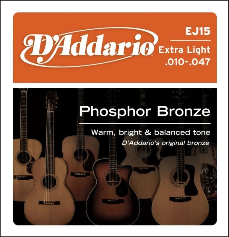 Cena promocyjna D’Addario EJ15 struny do gitary akustycznej 10-47