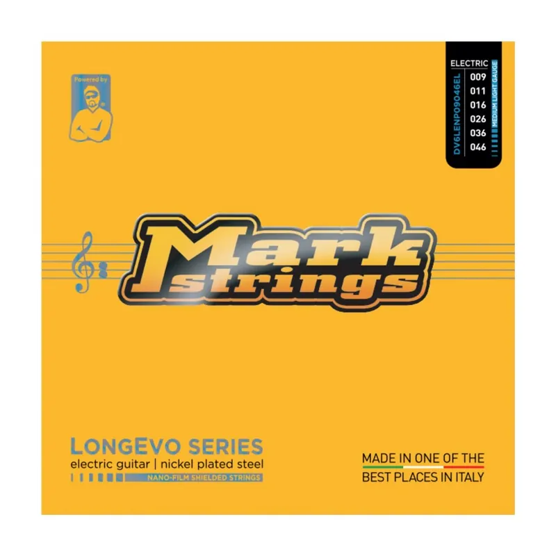MarkStrings LONGEVO NICKEL PLATED STEEL - powlekane struny do gitary elektrycznej 9-46 Niska cena
