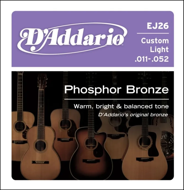 D’Addario EJ26 struny do gitary akustycznej 11-52 Do wyczerpania zapasów