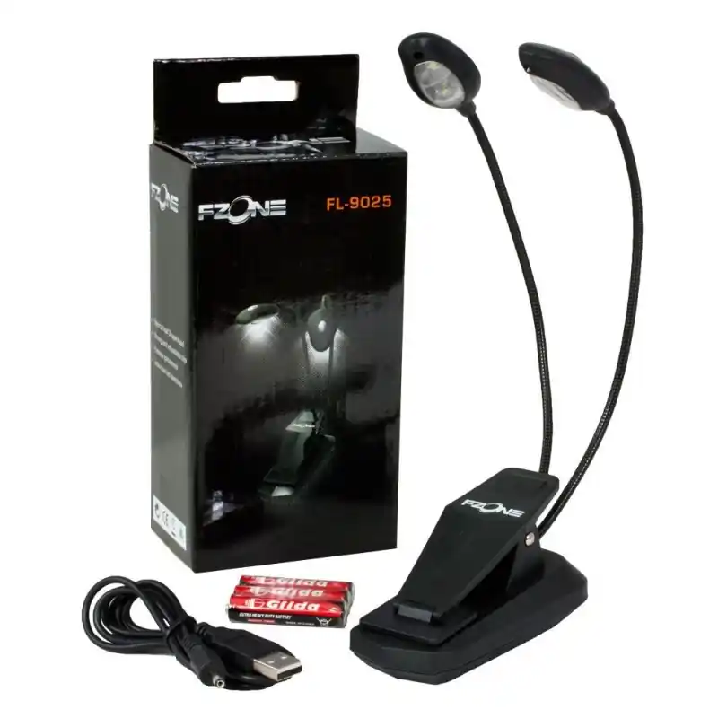 Kup teraz FZONE FL-9025 lampka ledowa z uchwytem, kolor czarny