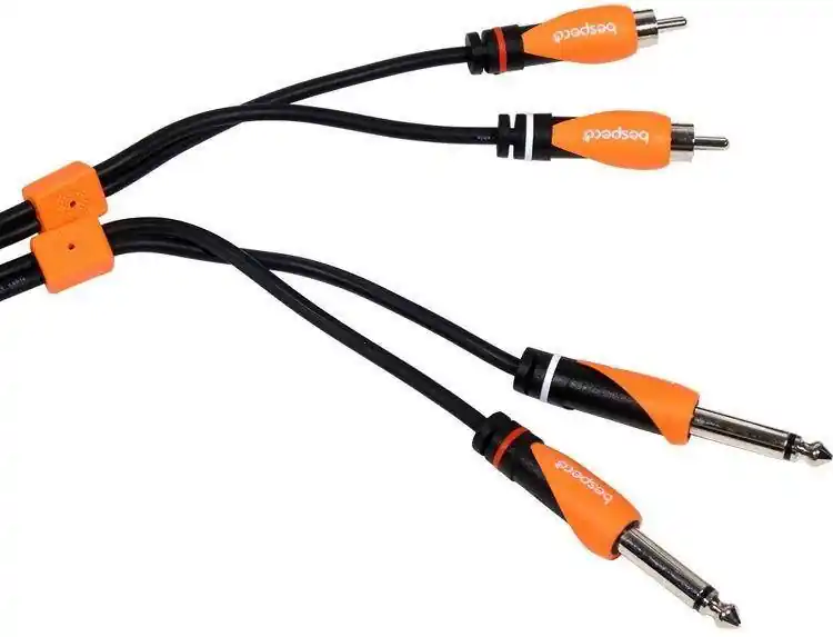Bespeco SLY2JR500 – kabel 2x jack mono – 2x RCA 5 m Zniżka