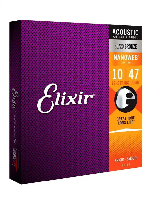 Elixir 11152 NanoWeb 10-47 – struny do gitary akustycznej Darmowy zwrot