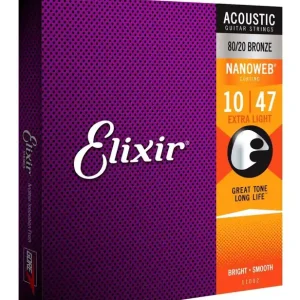 Elixir 11002 NanoWeb Bronze 10-47 – struny do gitary akustycznej Nie przegap