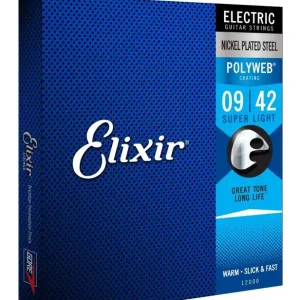 Wyprzedaż Elixir 12000 PolyWeb Super Light 9-42 – struny do gitary elektrycznej