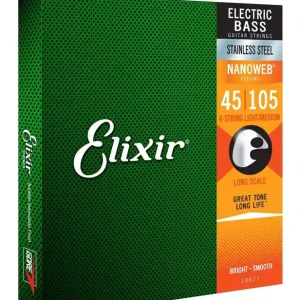 Cena promocyjna Elixir 14677 NanoWeb Stainless Steel 45-105 – struny do gitary basowej