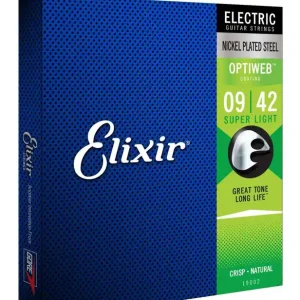 Bezpieczne zakupy Elixir 19002 Optiweb Super Light 9-42 – struny do gitary elektrycznej