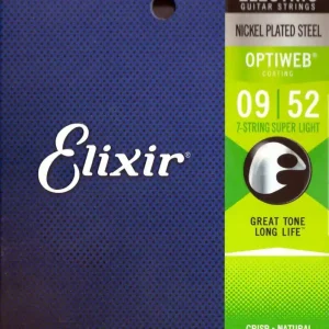 Cena promocyjna Elixir 19007 Optiweb SuLt 9-52 – struny do gitary elektrycznej 7-strunowej