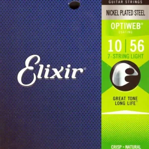 Elixir 19057 Optiweb 10-56 – struny do gitary elektrycznej 7-strunowej Kup teraz