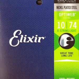 Elixir 19062 Optiweb Lt 10-74 – struny do gitary 8-strunowej Tylko do końca tygodnia