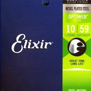 Nie przegap Elixir 19074 Optiweb 10-59 – struny do gitary elektrycznej 7-strunowej