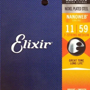 Bezpieczne zakupy Elixir NanoWeb 12106 11-59 – struny do gitary elektrycznej 7-strunowej