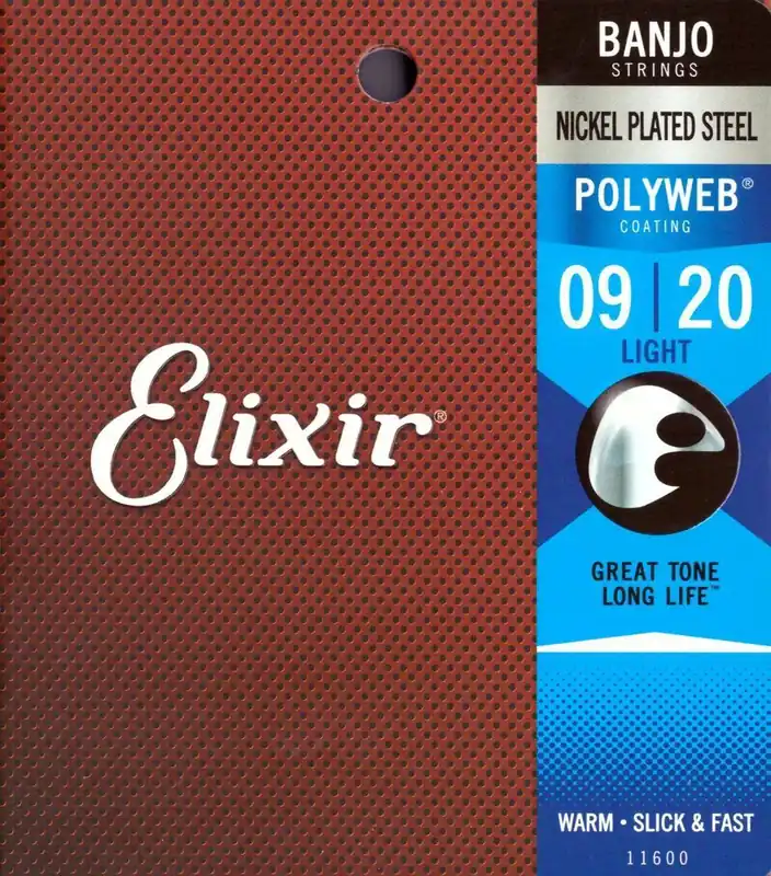 Okazja Elixir 11600 Light (9-20) PolyWeb struny do banjo