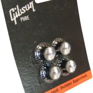 Gibson Top Hat Black/Silver MK-010 – gałki do gitary Hit sprzedaży