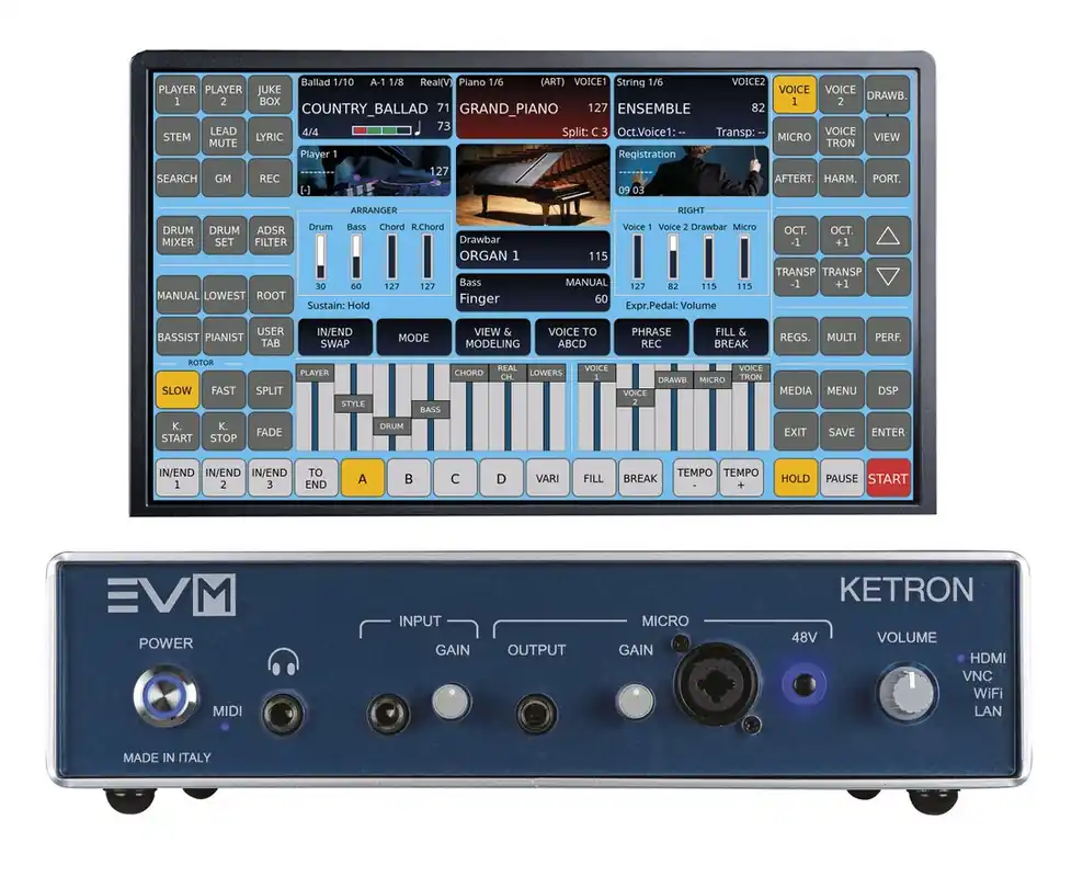 Ketron EVENT EVM PACK - moduł brzmieniowy EVM + Monitor + Pokrowiec Bezpieczna płatność