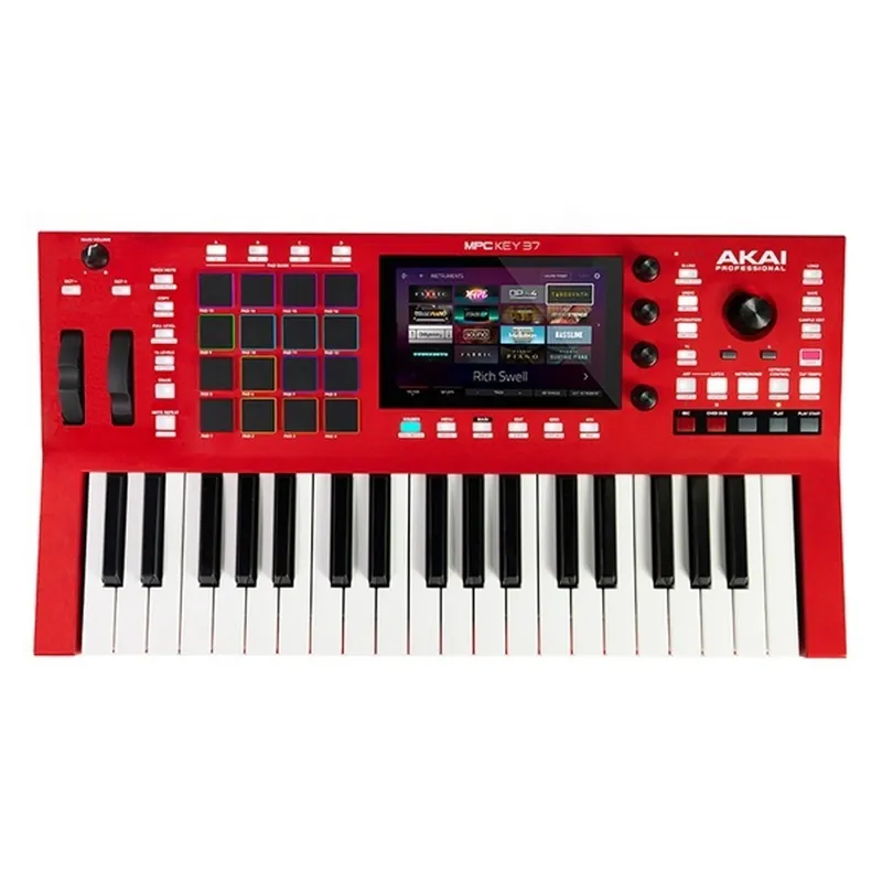 AKAI MPC KEY 37 - najpotężniejszy groovebox w historii, wyposażony w syntezator, samplowanie, instrumenty wirtualne, efekty insertowe oraz integrację ze Splice Nie przegap