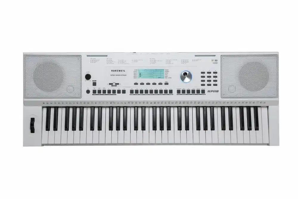 Nie przegap KURZWEIL KP110 White - Przenośna klawiatura aranżacyjna.