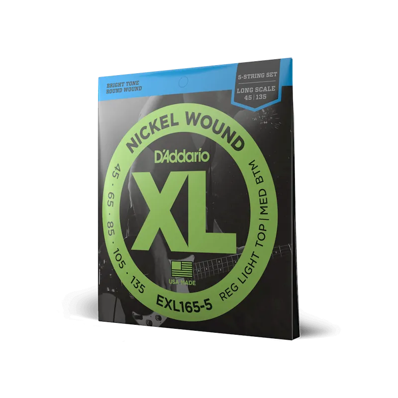 Promocja D‘Addario EXL165-5 – struny do gitary basowej 5-strunowej