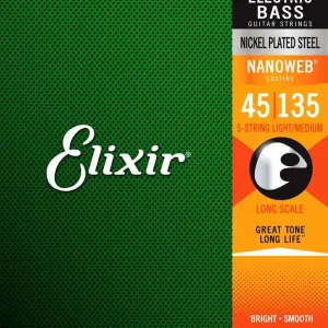 Rabat Elixir 14087 NanoWeb Medium 45-105 – struny basowe long scale
