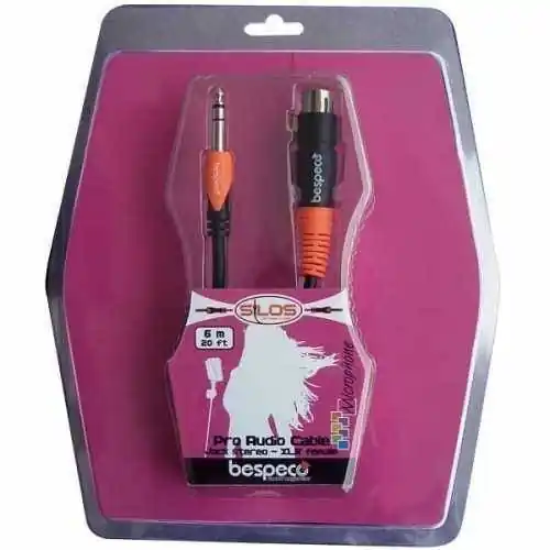 Tylko do końca tygodnia Przewód mikrofonowy Bespeco Jack/ XLR SLSF450 4,5m