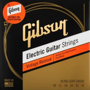 Tylko dziś Gibson Vintage Reissue 9-42 Ultra Light – struny do gitary elektrycznej