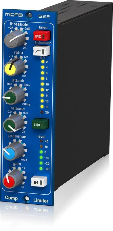 Super okazja MIDAS COMPRESSOR LIMITER 522 V2 - Moduł kompresora/limitera w formacie 500