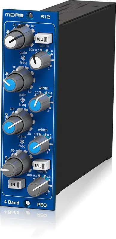 MIDAS PARAMETRIC EQUALISER 512 V2 - Moduł korektora parametrycznego w formacie 500 Kup online