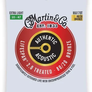Cena promocyjna Martin MA170T Authentic Treated 80/20 – struny do gitary akustycznej