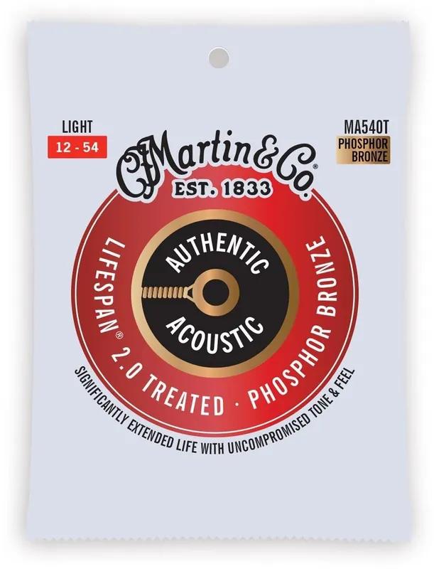 Martin MA540T Authentic Treated Light 92/8 – struny do gitary akustycznej Ograniczona ilość