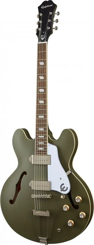 Bezpieczna płatność Epiphone Casino Worn Olive Drab Gitara Elektryczna