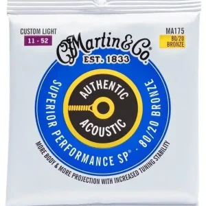 Martin MA175 Authentic Custom Light 80/20 – struny do gitary akustycznej Sprawdź teraz