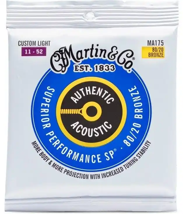 Martin MA175 Authentic Custom Light 80/20 – struny do gitary akustycznej Sprawdź teraz