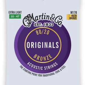 Ograniczona ilość Martin M170 Acoustic Extra Light 80/20 – struny do gitary akustycznej
