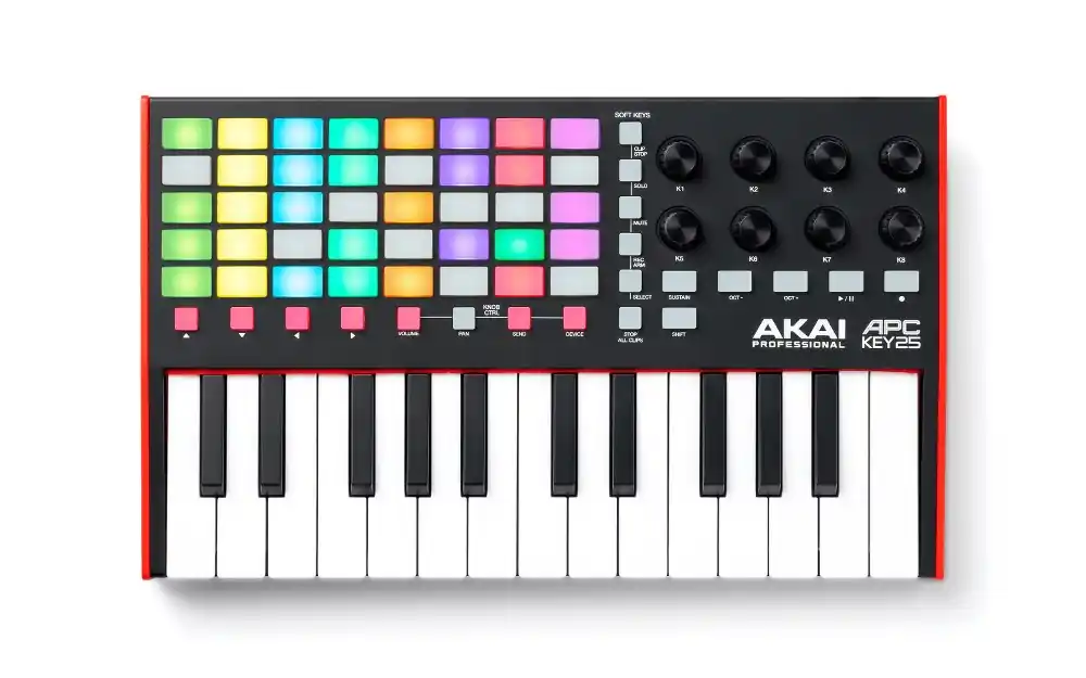 AKAI APC Key 25 MKII - wszechstronny i kompaktowy sterownik z klawiaturą MIDI Tylko dziś