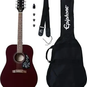 Okazja Gitara elektryczna Epiphone Starling Acoustic Guitar Player Pack Wine Red