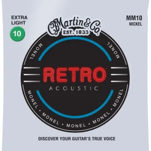 Martin Retro MM10 Nickel – struny do gitary akustycznej 10 extra light Okazja