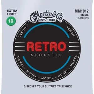 Najlepsza cena Martin Retro MM1012 – struny nickel do gitary 12-strunowej 10 extra light