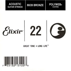 Darmowy zwrot Elixir 13122 PW022 Bronze – struna do gitary akustycznej