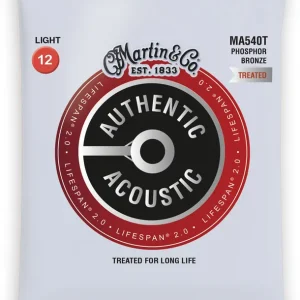 Struny do gitary akustycznej Martin MA540T Light (12-54) Phosphore Bronze 92/8 Promo PACK 3 kmpl Cena promocyjna