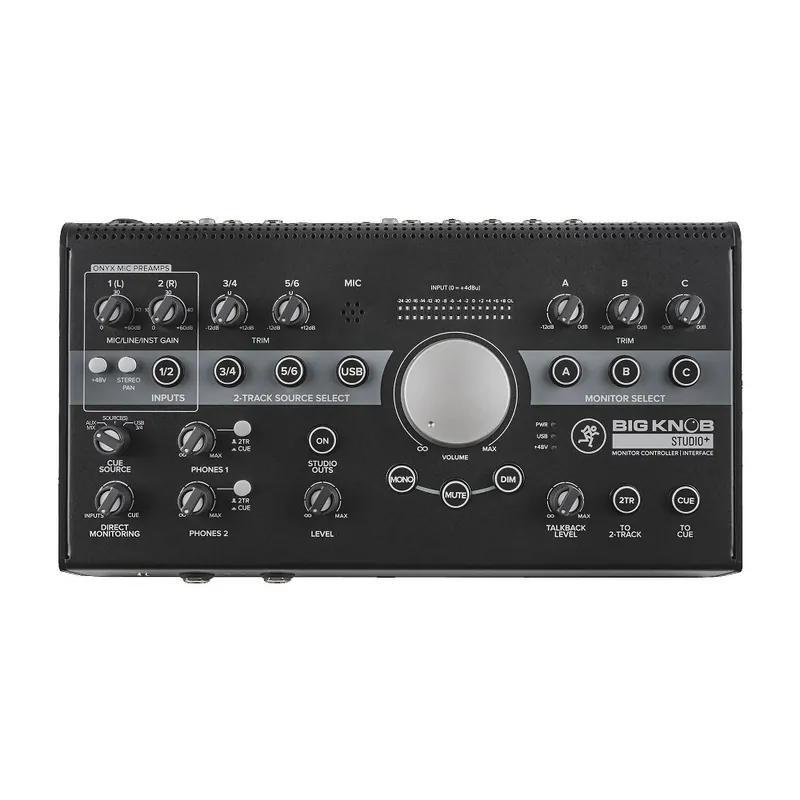 MACKIE Big Knob Studio+ - Aktywny regulator poziomu do monitorów odsłuchowych 4×3 Oferta limitowana