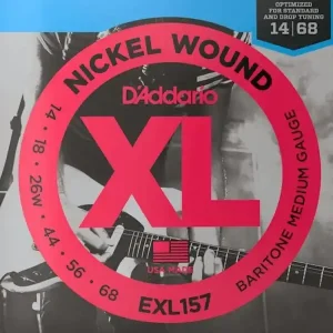 Struny do gitary elektrycznej barytonowej D‘Addario EXL157 Tylko do końca tygodnia