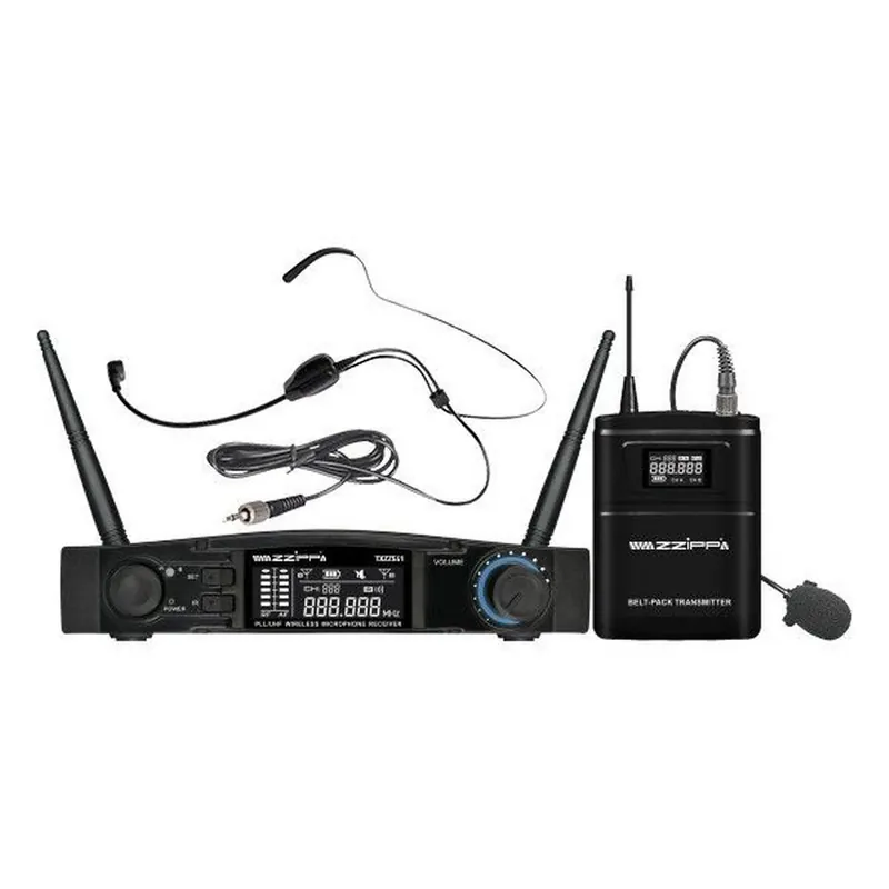 Nie przegap ZZiPP TXZZ541 - nagłowny zestaw mikrofonu bezprzewodowego UHF 512-652 MHz