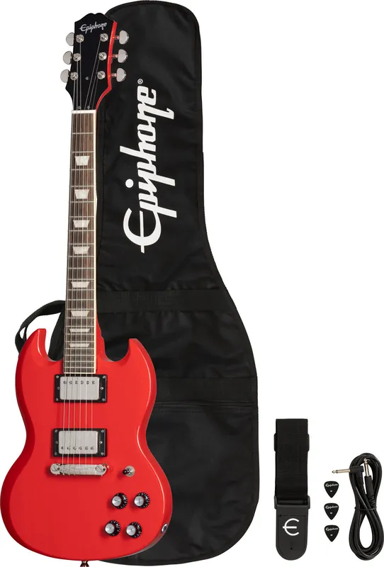 Bezpieczna płatność Epiphone Power Players SG Lava Red – zestaw gitary elektrycznej