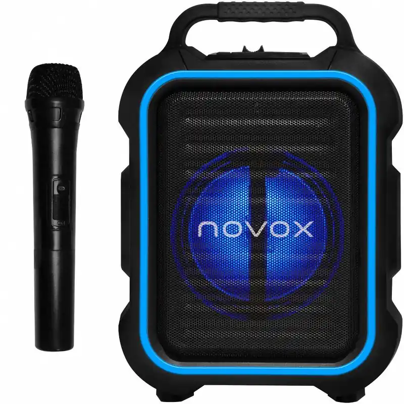 Novox MOBILITE BLUE - mobilny system nagłośnieniowy o mocy 60W z wbudowanym odtwarzaczem MP3 Niska cena