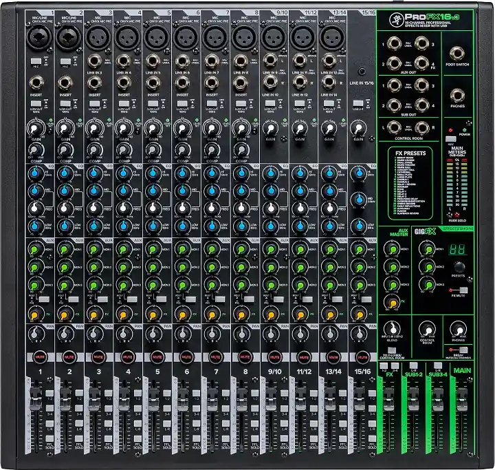 Do wyczerpania zapasów MACKIE ProFX16 v3 - analogowy mikser z efektami oraz interfejs USB 2×4 I/O