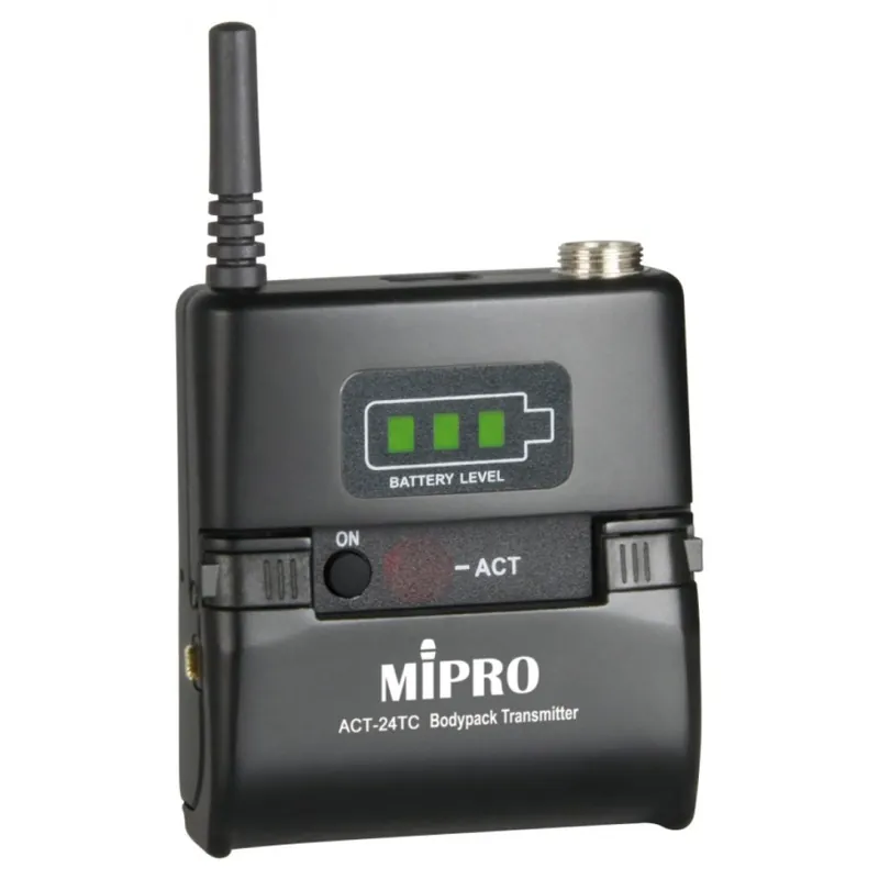 Ostatnie sztuki MIPRO ACT 24 TC Nadajnik bezprzewodowy UHF typu „Body Pack”